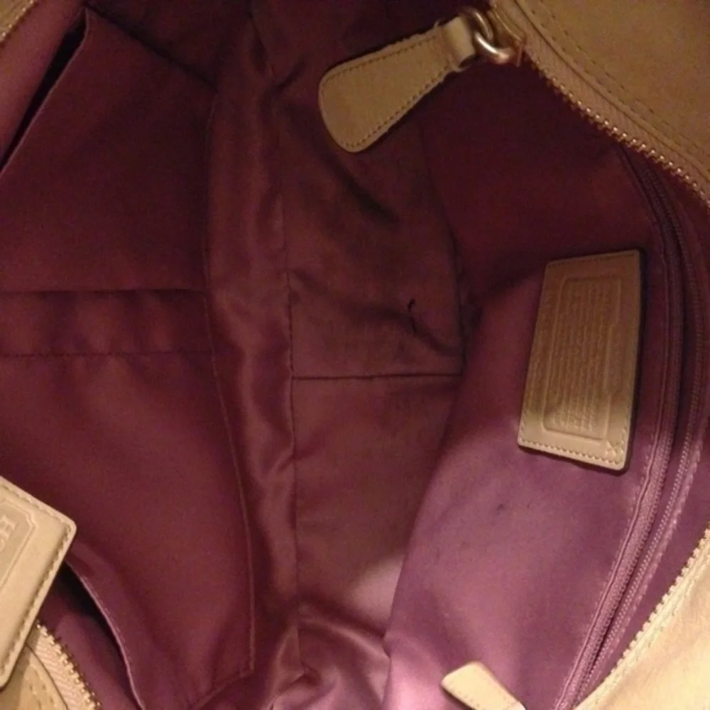 Coach studded leather bag